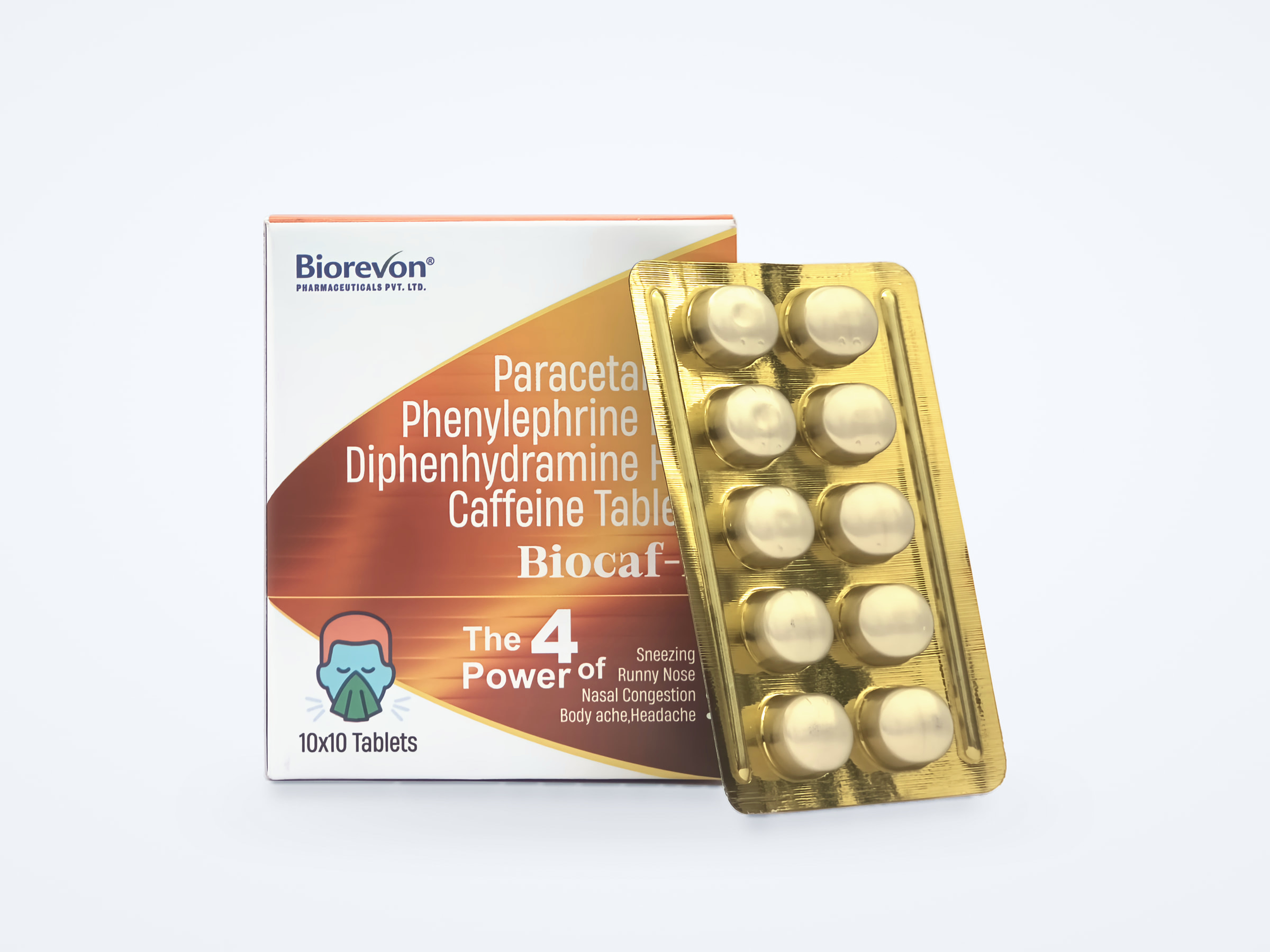 Biocaf-P tablets pack