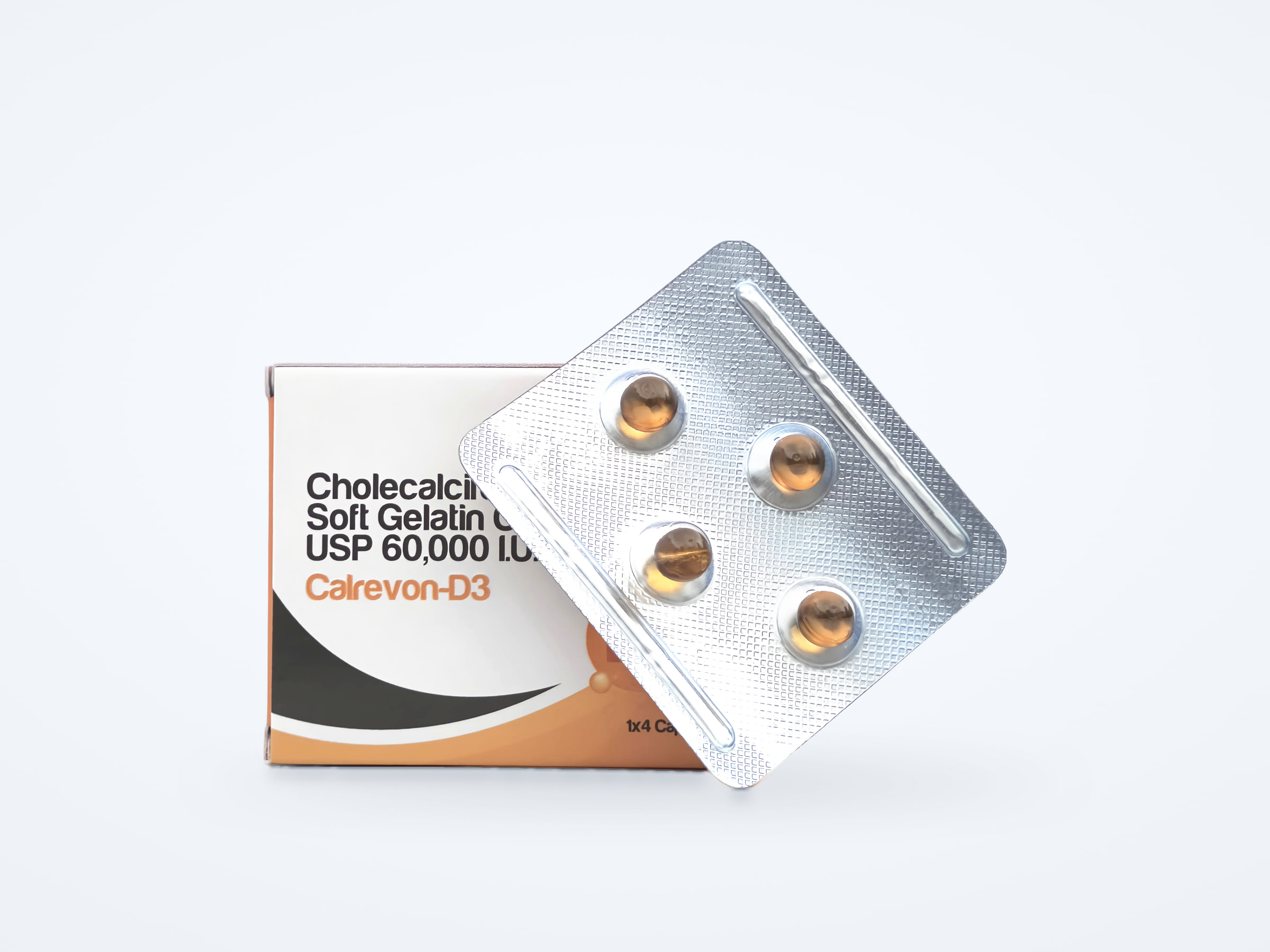 Calrevon-D3 soft gelatin capsules pack