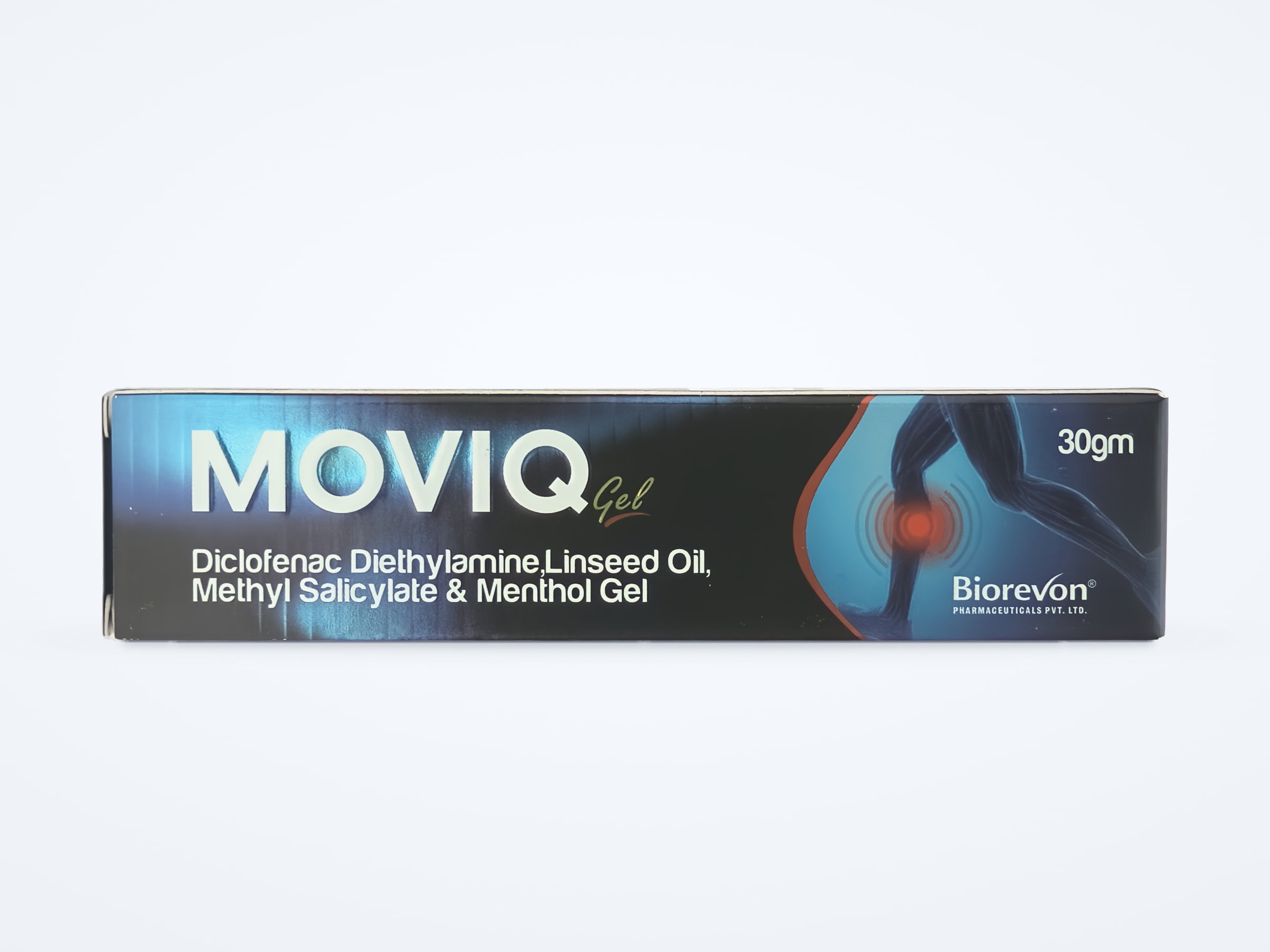MOVIQ Gel gel carton, front panel