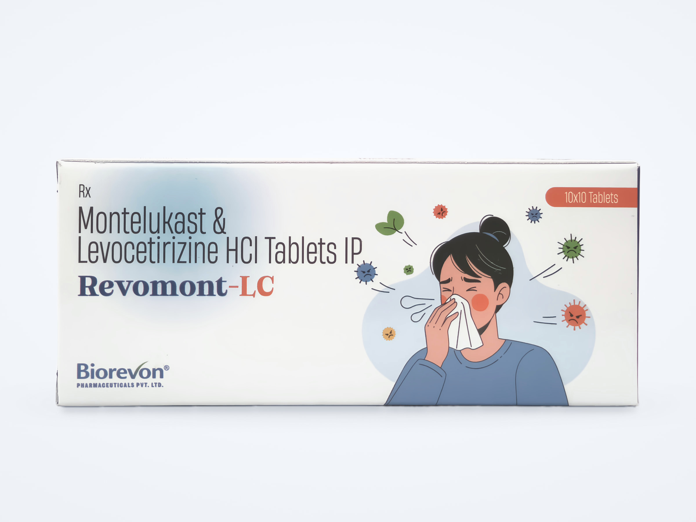 Revomont-LC tablets carton, front panel